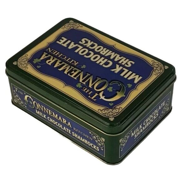The Connemara Kitchen Chocolate Milk Shamrocks Collectors Empty Tin - Picture 3 of 11